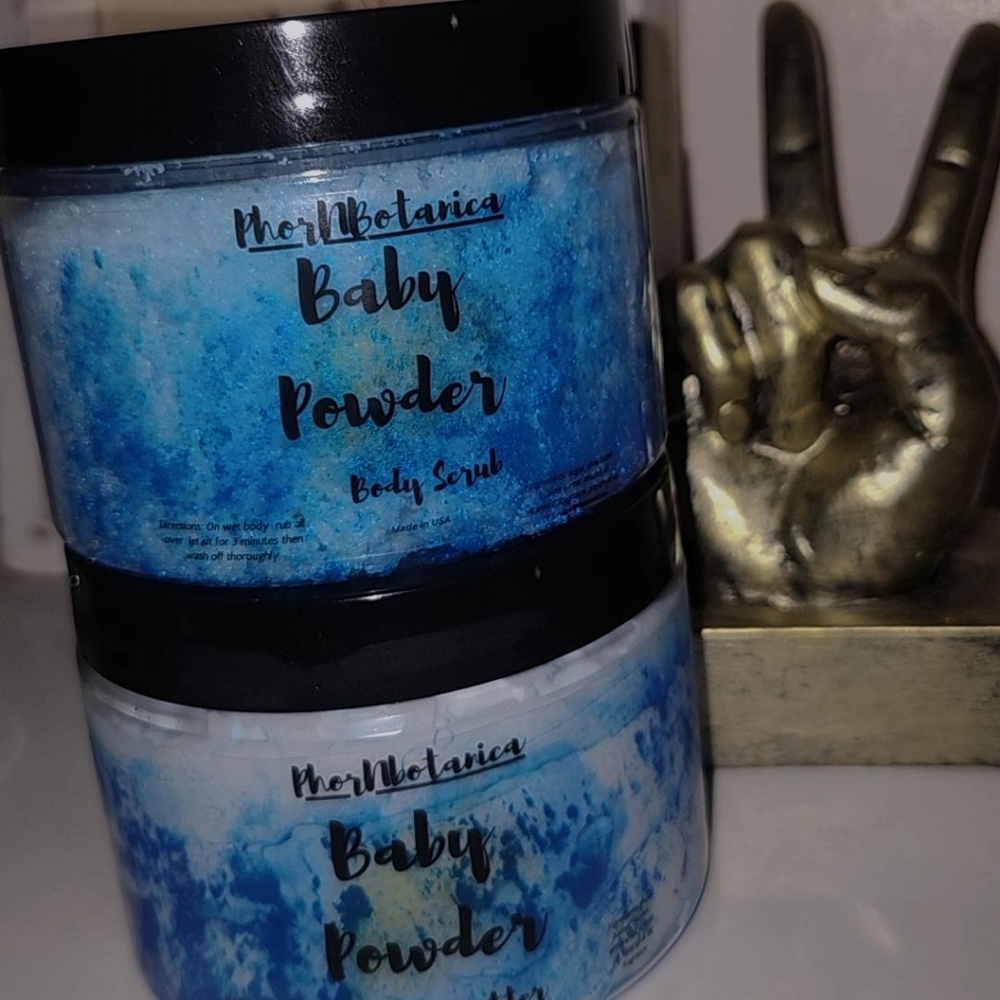 Phornbotanica Baby powder body scrub set